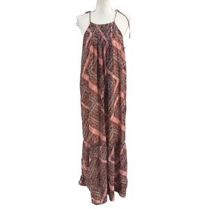 NSR NWOT Womens Size Small Sleeveless Gwen Maxi Dress Bohemian Paisley Printed